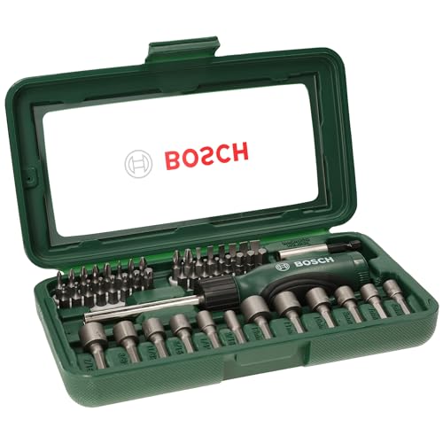 Bosch Professional Bosch 46tlg. Schrauberbit und Steckschlüssel-Set (PH-, PZ-, Hex-, T-, S-Bit, Zubehör Bohrschrauber und Schraubendreher) von Bosch Professional