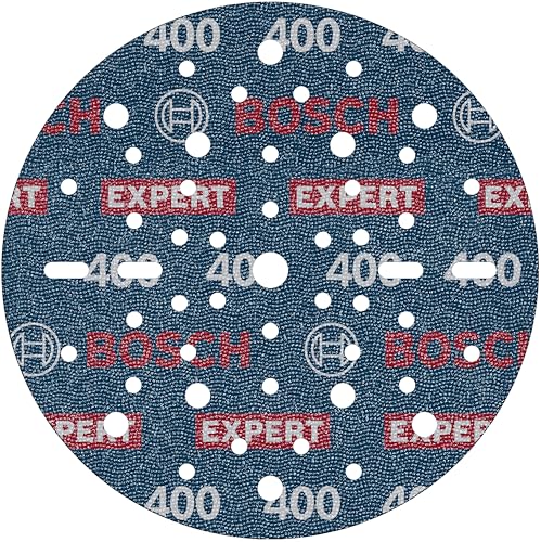 Bosch 6x EXPERT O780 Folienschleifscheibe, 150 mm (für Hartholz, Farbe auf Holz, Ø 150 mm, Körnung 400, Professional Zubehör Exzenterschleifer) von Bosch