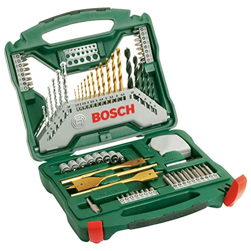 Bosch Accessories Bosch 70tlg. X-Line Titanium Bohrer und Schrauber Set (Holz, Stein und Metall, Zubehör Bohrmaschine) von Bosch Professional