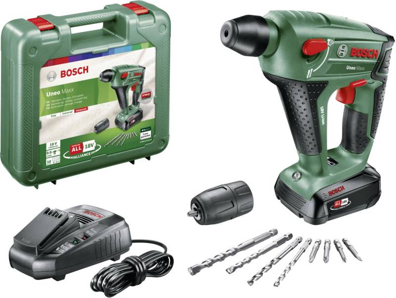 Bosch Akku-Bohrhammer UNEO Maxx 18 V 2.5 Ah mit Akku & Ladegerät von Bosch