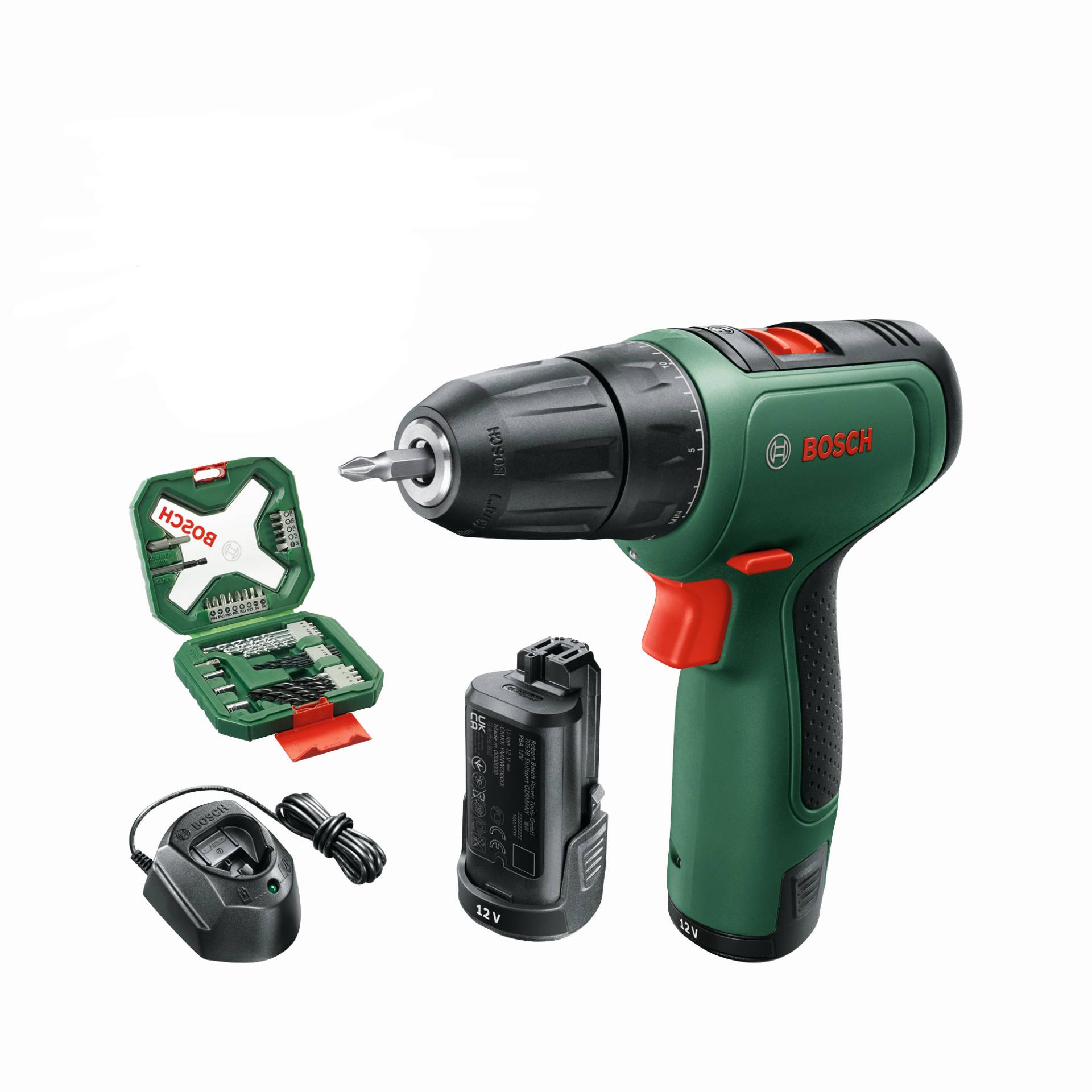 Bosch Akku-Bohrschrauber 'Easy Drill 1200' inklusive 2 Akkus, Koffer und Zubehörset von Bosch