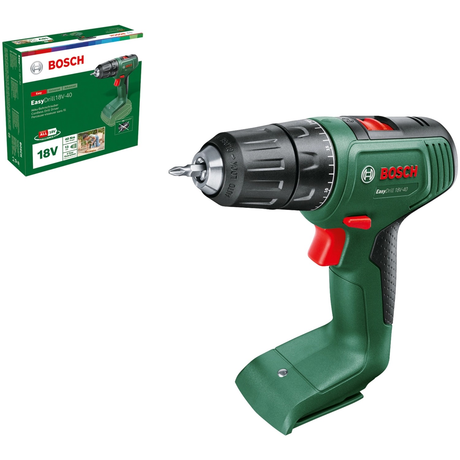 Bosch 18 V Akku-Bohrschrauber EasyDrill 18V-40 Solo von Bosch