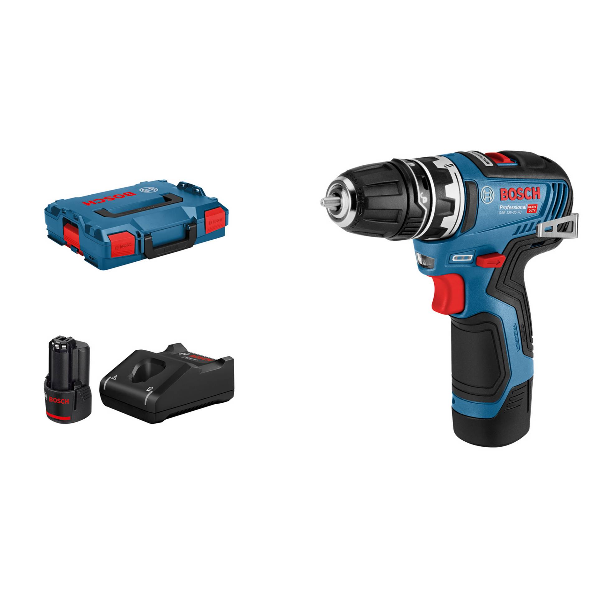 Bosch Akku-Bohrschrauber 'GSR 12V-35 FC Professional' 2 x 3,0 Ah Akku, Bohrfutteraufsatz, in L-BOXX Bosch Akku-Bohrschrauber 'GSR 12V-35 FC Professional' 2 x 3,0 Ah Akku, Bohrfutteraufsatz, in L-BOXX von Bosch