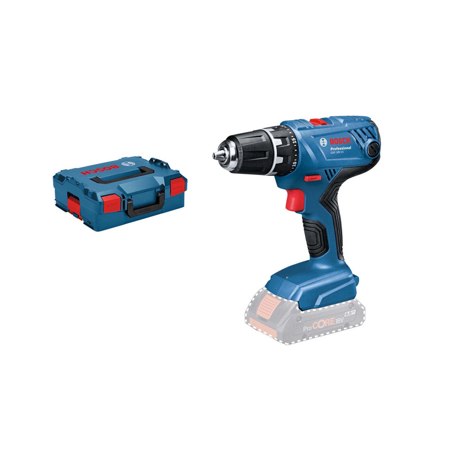 Bosch Akku-Bohrschrauber 'GSR 18V-21 Professional' in L-BOXX Bosch Akku-Bohrschrauber 'GSR 18V-21 Professional' in L-BOXX von Bosch