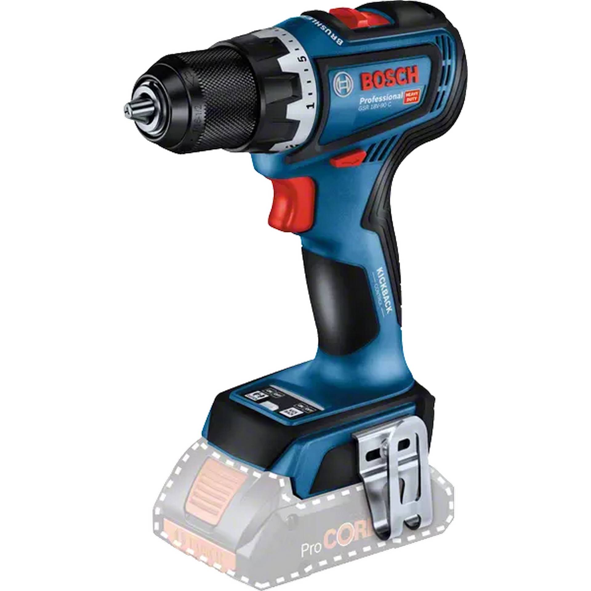 Bosch Akku-Bohrschrauber 'GSR 18V-90 C Professional' 18 V ohne Akku und Ladegerät Bosch Akku-Bohrschrauber 'GSR 18V-90 C Professional' 18 V ohne Akku und Ladegerät von Bosch