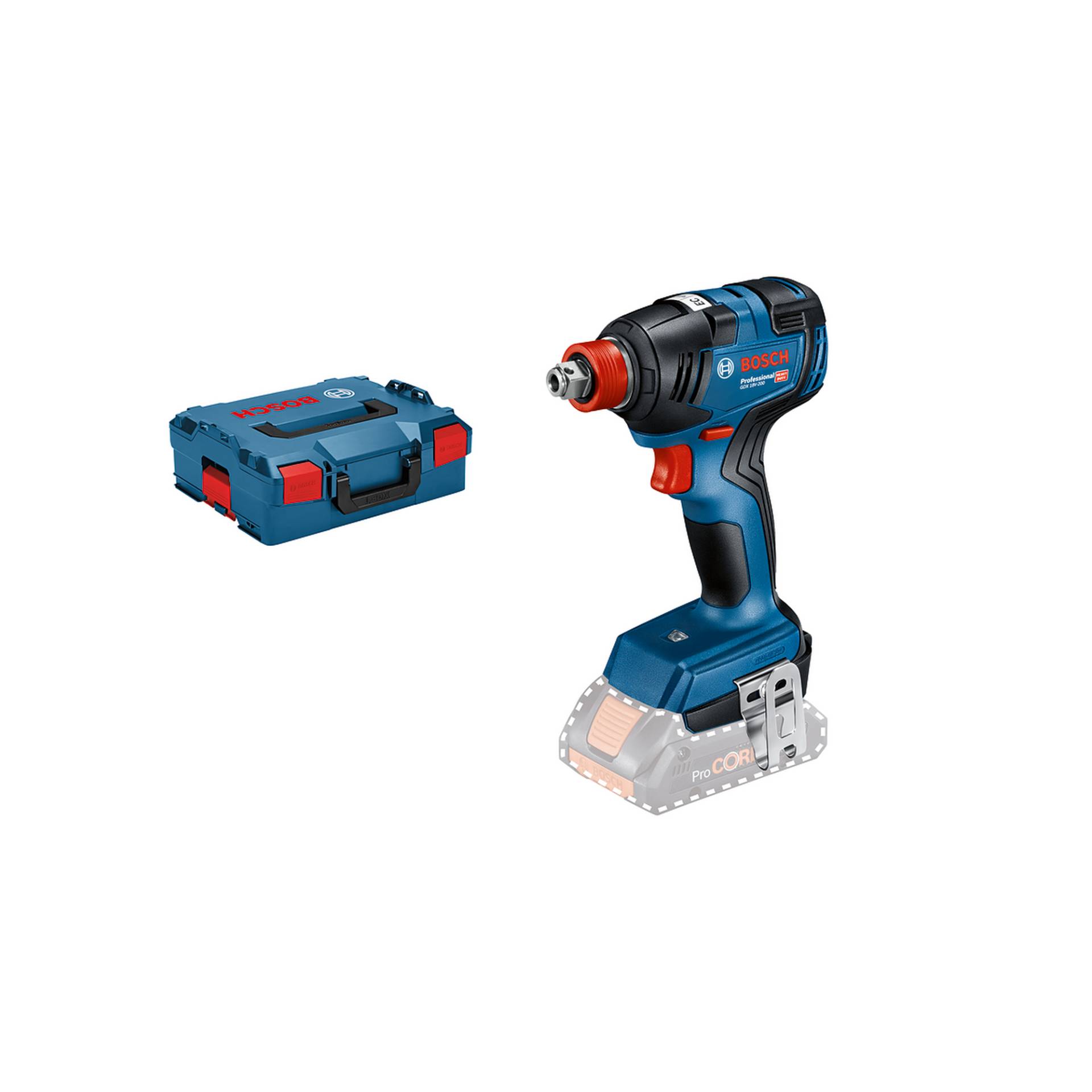 Bosch Akku-Drehschlagschrauber 'GDX 18V-200 Professional' inkl. L-BOXX, ohne Akku und Ladegerät Bosch Akku-Drehschlagschrauber 'GDX 18V-200 Professional' inkl. L-BOXX, ohne Akku und Ladegerät von Bosch