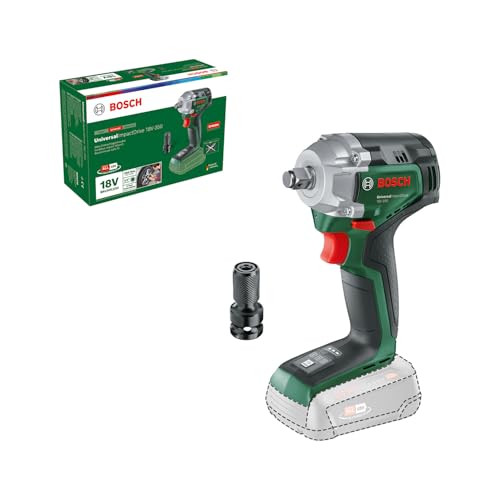 Bosch Akku-Drehschlagschrauber UniversalImpactDrive 18V-350 (kraftvolles Schrauben und Befestigen im Bauwesen; max. Drehmoment: 350 Nm; Sechskantadapter; 18 Volt System; ohne Akku) von Bosch