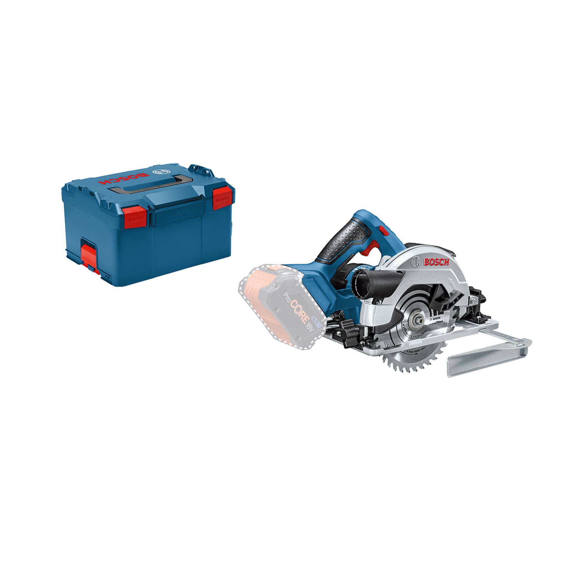 Bosch Akku-Handkreissäge 'Professional GKS 18V-57 G' ohne Akku 18 V, mit Transportbox von Bosch