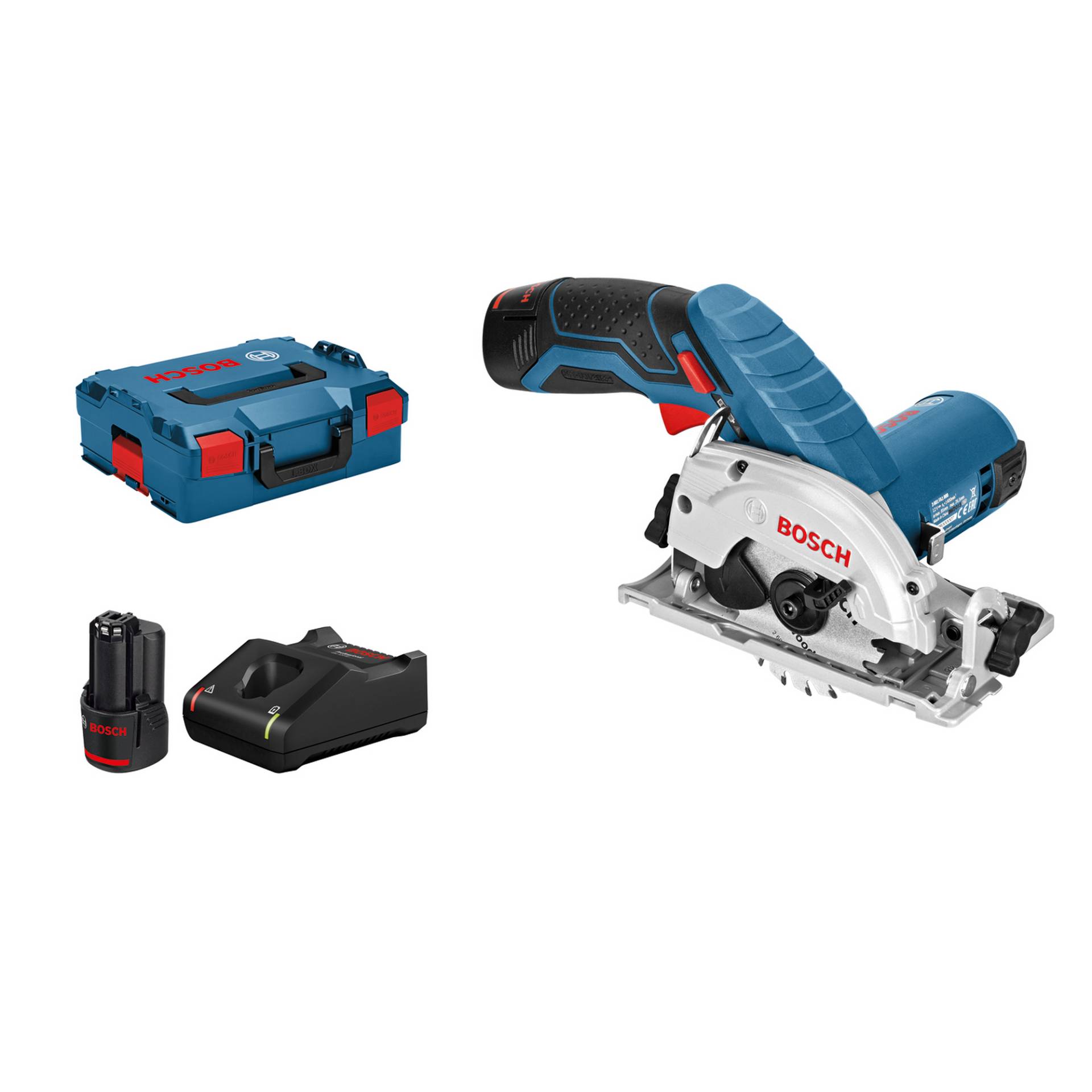 Bosch Akku-Handkreissäge 'Professional GKS 12V-26' 12 V, mit 2 x 3,0 Ah Akku Bosch Akku-Handkreissäge 'Professional GKS 12V-26' 12 V, mit 2 x 3,0 Ah Akku von Bosch