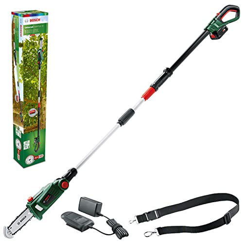 Bosch Akku Hochentaster UniversalChainPole 18 (Akku, Ladegerät, Karton, 18 Volt System, 2,5 Ah) Grün von Bosch Home and Garden