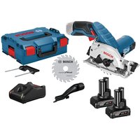 Bosch - Akku-Kreissäge gks 12V-26 12 v ø 85 mm / 2x 4,0 Ah Akku + Ladegerät inkl. Zubehör in L-Boxx von Bosch