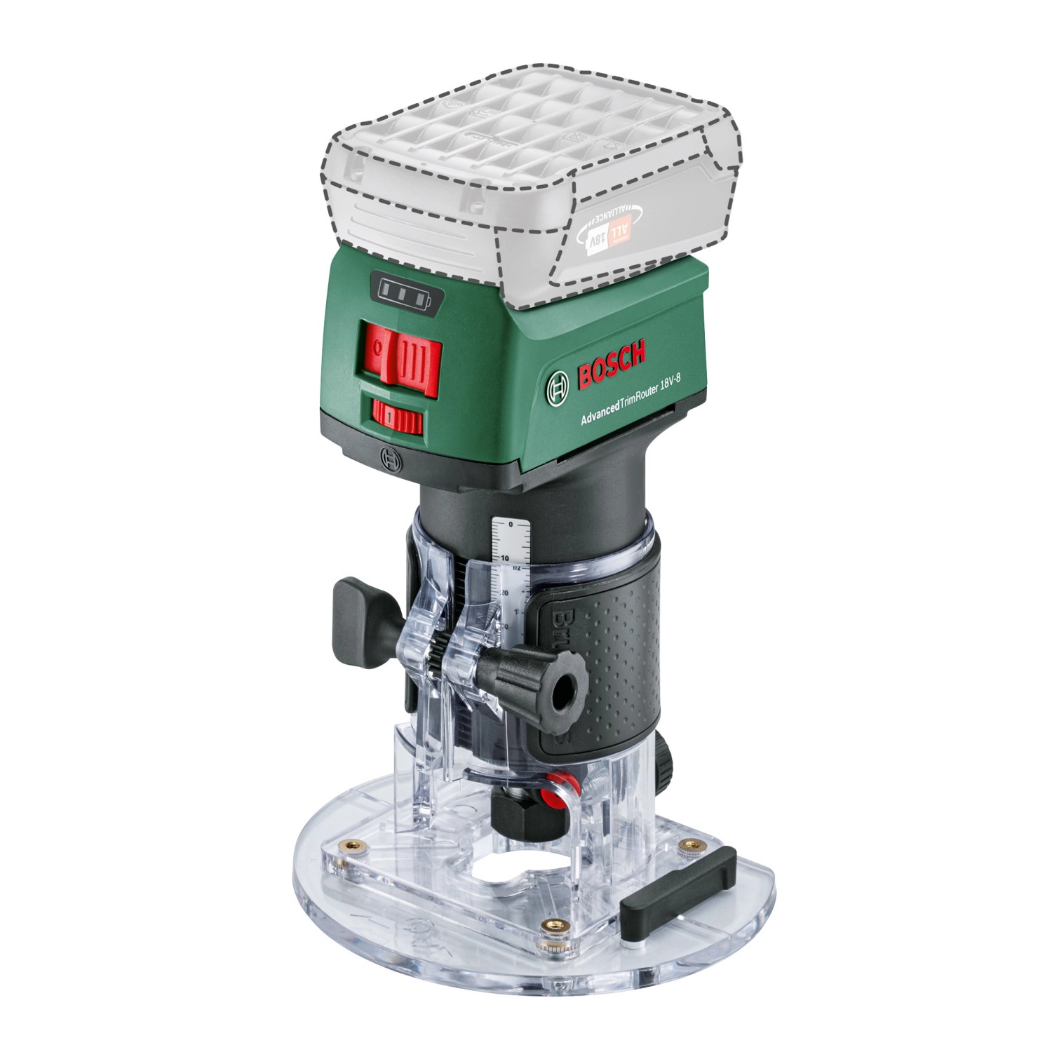 Bosch Akku-Oberfräse Advanced TrimRouter 18 V 8 Solo Bosch Akku-Oberfräse Advanced TrimRouter 18 V 8 Solo von Bosch