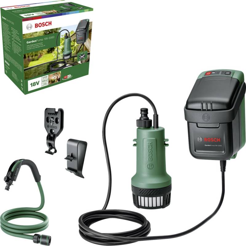 Bosch Akku-Regenfasspumpe GardenPump 18V-2000 von Bosch