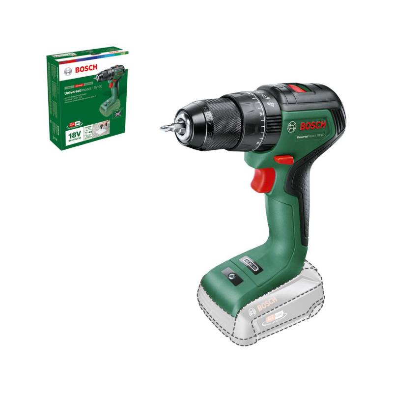 Bosch Akku-Schlagbohrmaschine UniversalImpact 18V-60 Solo von Bosch