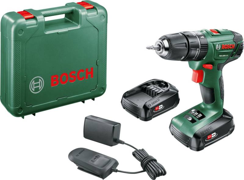 Bosch Akku-Schlagbohrschrauber PSB 1800 LI 2 mit 2 Akkus von Bosch