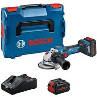 Bosch - Werkzeug - 18V Akku-Winkelschleifer 125 mm, 2x Akku 8,0 Ah Li-Ion, Ladegerät 06019H6101 von Bosch