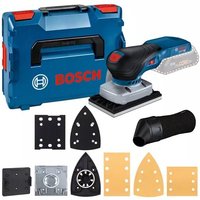 Bosch Akku-Schwingschleifer GSS 18V-13 Solo mit 3 Platten und Zubehör in L-BOXX von Bosch