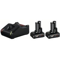 Bosch Akku Starter-Set: 2 x GBA 12 Volt 6,0 Ah und GAL 12V-40 Bosch Akku Starter-Set: 2 x GBA 12 Volt 6,0 Ah und GAL 12V-40 von Bosch