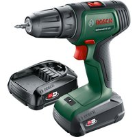 Akkuschrauber UniversalDrill 18V + 51tlg. Zubehör Set (2 Akku, 18 Volt System, SchraubØ in Holz 30 mm) - Bosch von Bosch