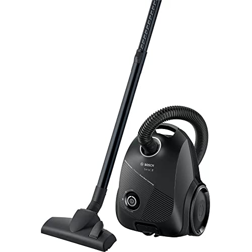 Bosch BGLS2BA1 Series 2 Staubsauger mit Beutel, 3.5 L, 600 W, 80 dB, 8 Meter Kabel, Schwarz von Bosch