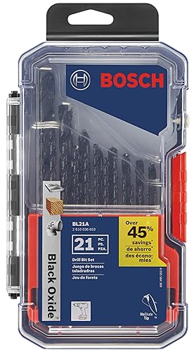 Bosch BL21A Bohrer-Sets, schwarzes Oxid Metall von Bosch