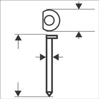 Da Senkkopf-Stift SK64-34 38G, 1,8mm, 38 mm, verzinkt, 4000er-Pack von Bosch