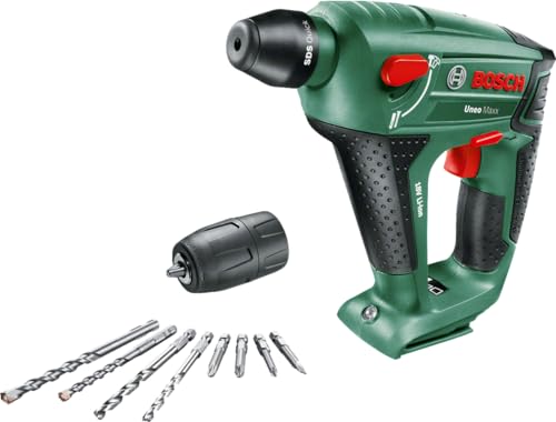 Bosch Home and Garden Bosch Akku Bohrhammer UneoMaxx mit Rundschaftadapter (ohne Akku, 18 Volt System, im Karton) von Bosch Home and Garden