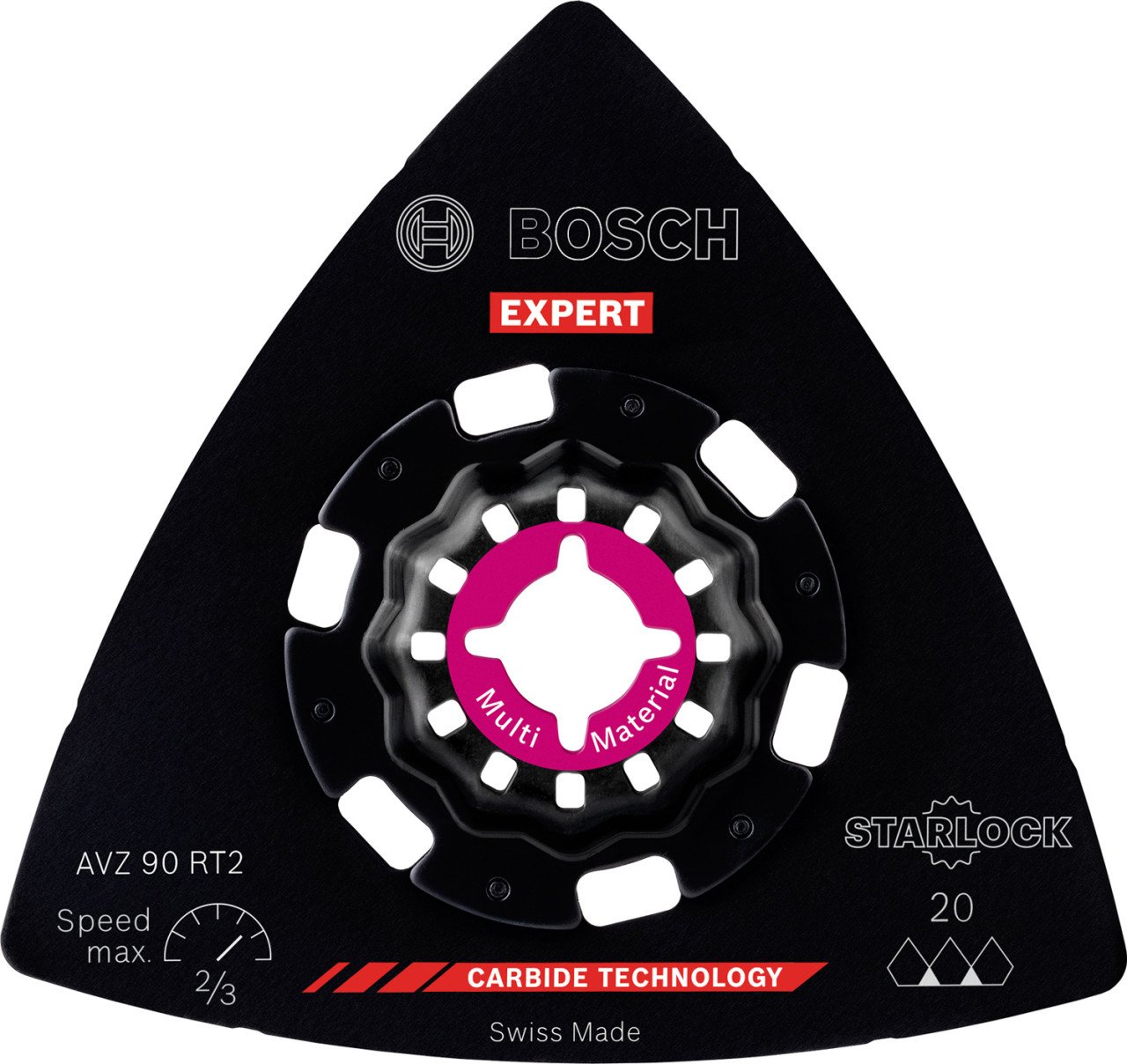 Bosch Expert Schleifplatte AVZ 90 RT2 für Multifunktionswerkzeuge 90 mm von Bosch
