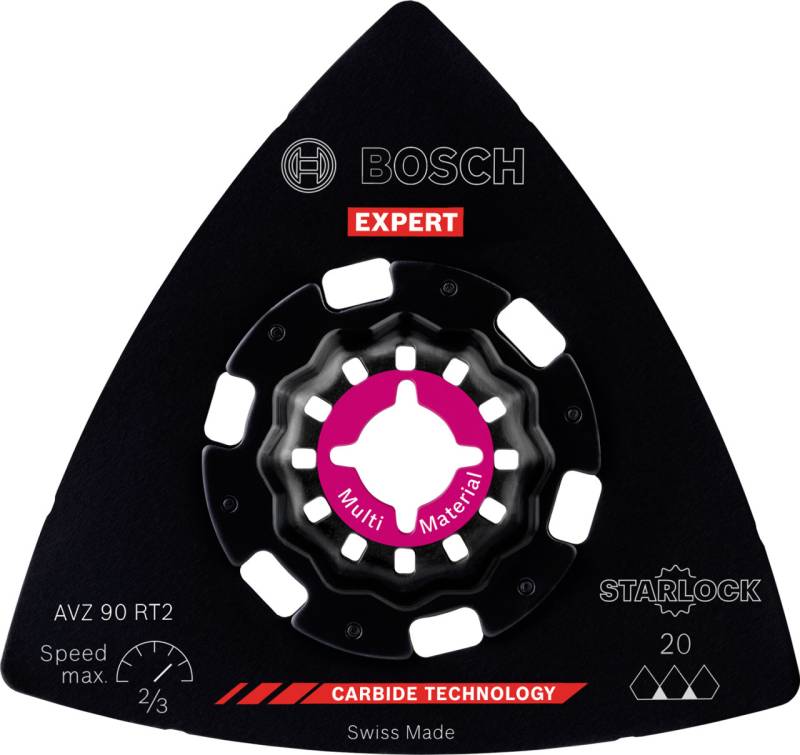 Bosch Expert Schleifplatte AVZ 90 RT2 für Multifunktionswerkzeuge 90 mm von Bosch