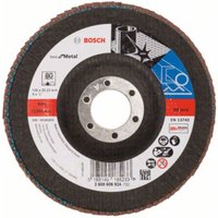 Bosch Fächerschleifscheibe X571, Best for Metal, gewinkelt, 125 x 22,23 mm, 80, Glas von Bosch