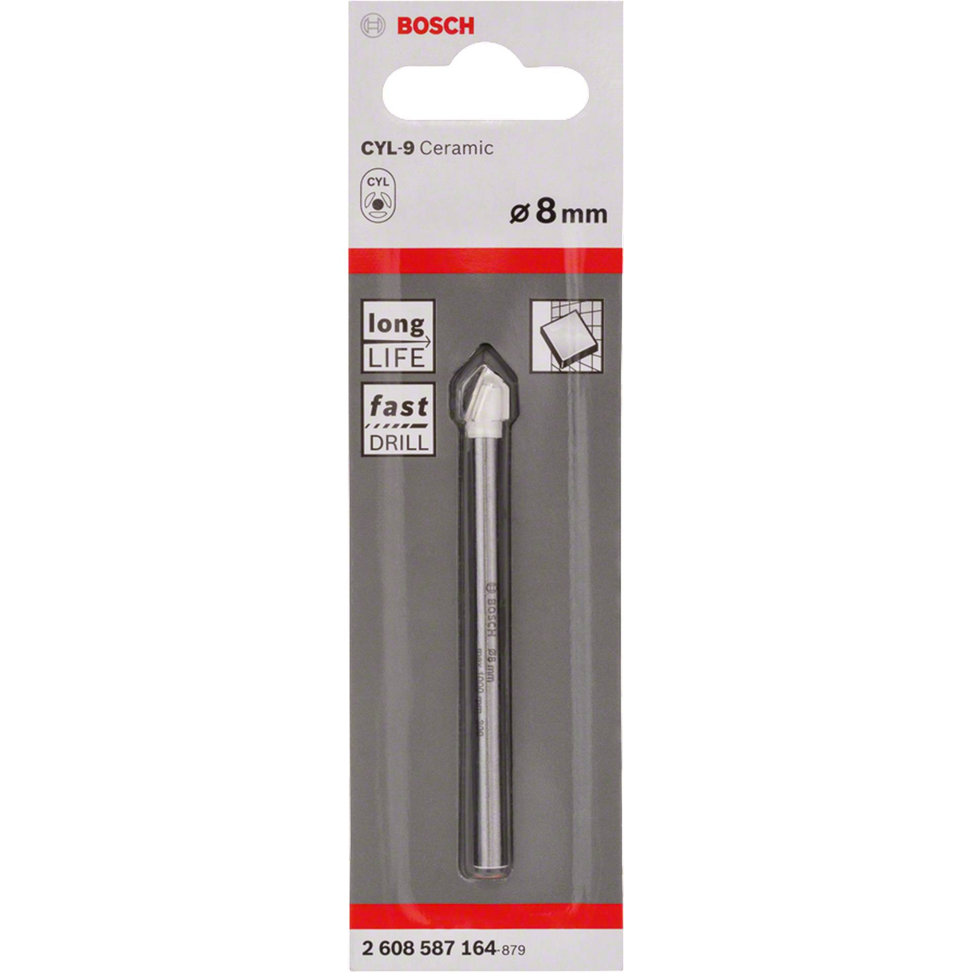 Bosch Fliesenbohrer 'CYL-9 Ceramic' Ø 8 x 80 mm Bosch Fliesenbohrer 'CYL-9 Ceramic' Ø 8 x 80 mm von Bosch