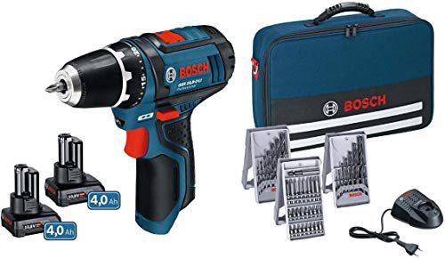 BOSCH GSR 12V-15 Akku-Bohrs. 2x4,0Ah ZB Tasche GSR12V-15 von BOSCH