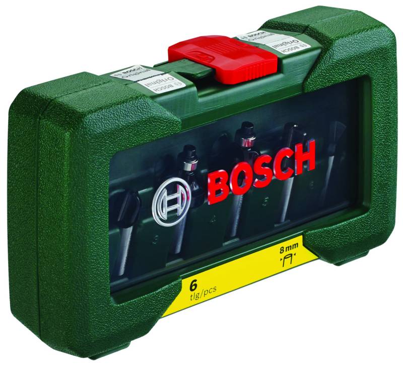 Bosch HM-Fräser-Set 8 mm Schaft 6-teilig von Bosch