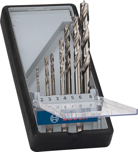 Bosch HSS-Holzbohrersatz 7-tlg. Sechskantschaft 2 - 8 mm Robust Line von Bosch