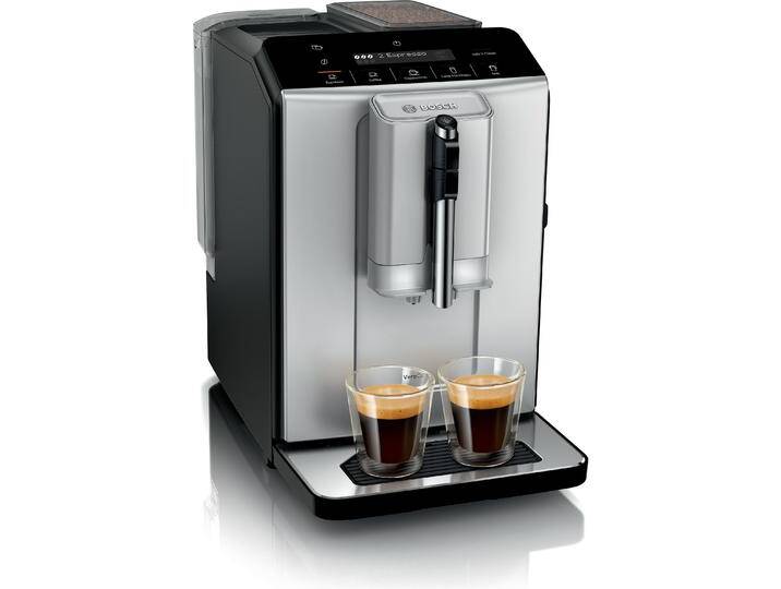 Bosch Hausgeräte 2 Espresso volautomaat VeroCafe Silk Silver TIE20301, Kaffeevollautomat, Silber Bosch Hausgeräte 2 Espresso volautomaat VeroCafe Silk Silver TIE20301, Kaffeevollautomat, Silber von Bosch