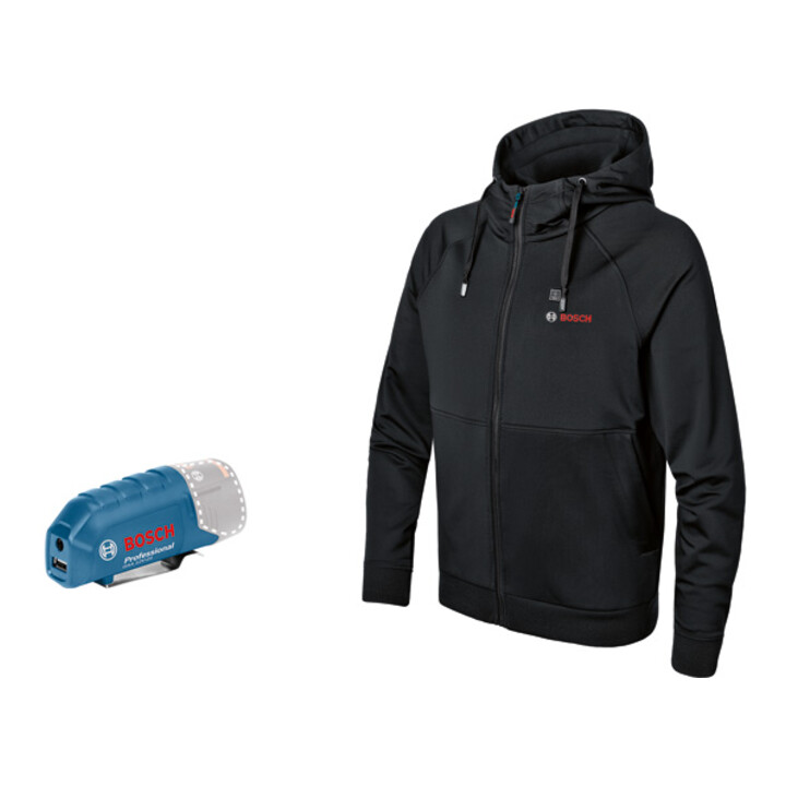 Bosch Hoodie Jacke Beheizbare Kleidung Ghh 12+18 V Xa Akkuadapter Siehe Text/Foto B-Ware von Bosch