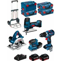 Kit 18V BK403 (gst 18 v-li s+gks 18 v-li+gss 18V-10+GSR 18V-60 c+ 2x4,0Ah + GAL18V-40 + 3xL-Boxx 136 + L-Boxx 238 + Caddy) - Bosch von Bosch