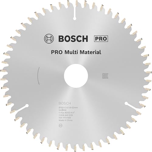 Bosch Accessories Bosch Professional 1x Kreissägeblatt Multi Material (für Multimaterial, Sägeblatt Ø 190 x 2,4 x 30 mm, 54 Zähne, Zubehör Kreissäge) von Bosch Accessories