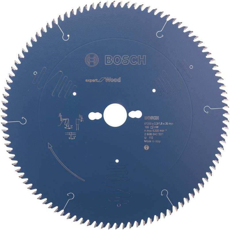 Bosch Kreissägeblatt Expert for Wood 300 x 30 x 2,5 mm 100 Zähne von Bosch