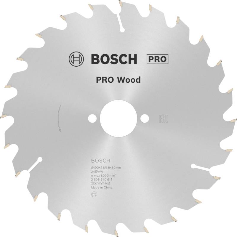 Bosch Kreissägeblatt Optiline Wood 190 mm x 30 mm x 2,6 mm von Bosch PRO