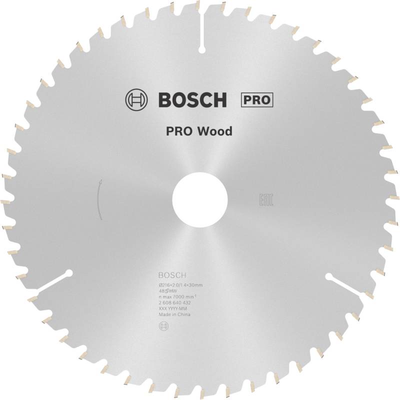 Bosch Kreissägeblatt Optiline Wood 216 mm x 2 mm x 30 mm 48 Zähne von Bosch PRO