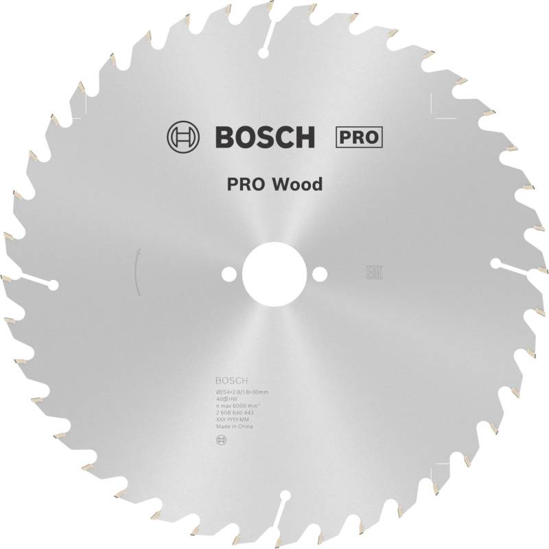 Bosch Kreissägeblatt Optiline Wood 254 mm x 30 mm x 2,8 mm von Bosch PRO