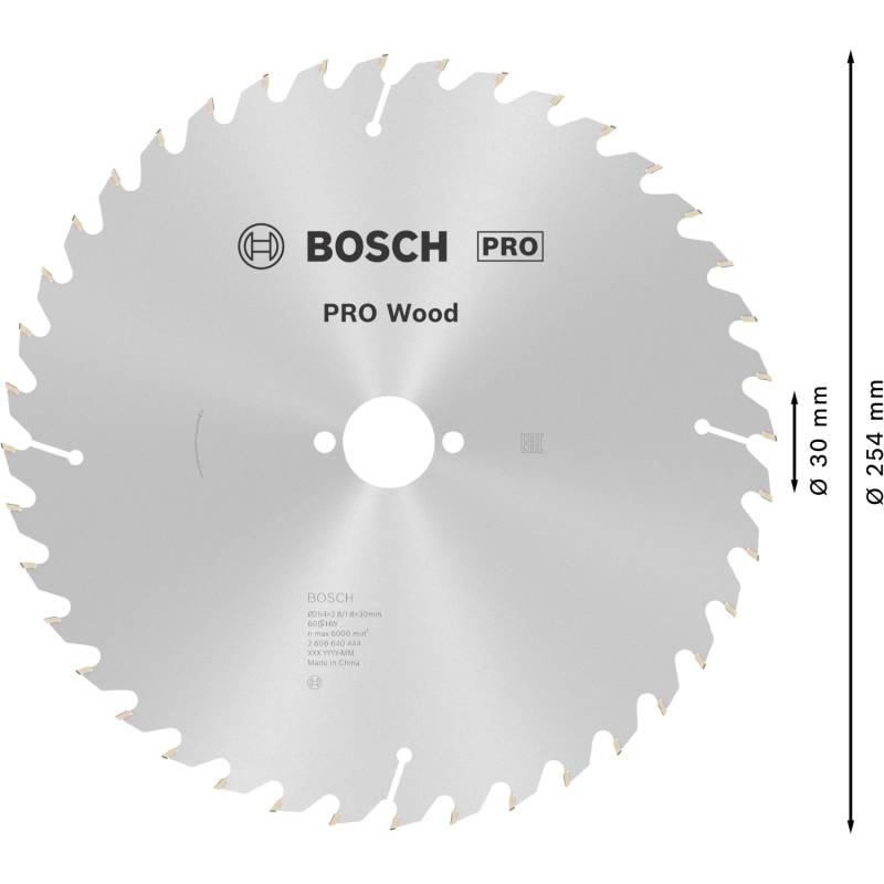 Bosch Kreissägeblatt Optiline Wood 254 x 30 x 2,8 mm / 60 Zähne von Bosch PRO