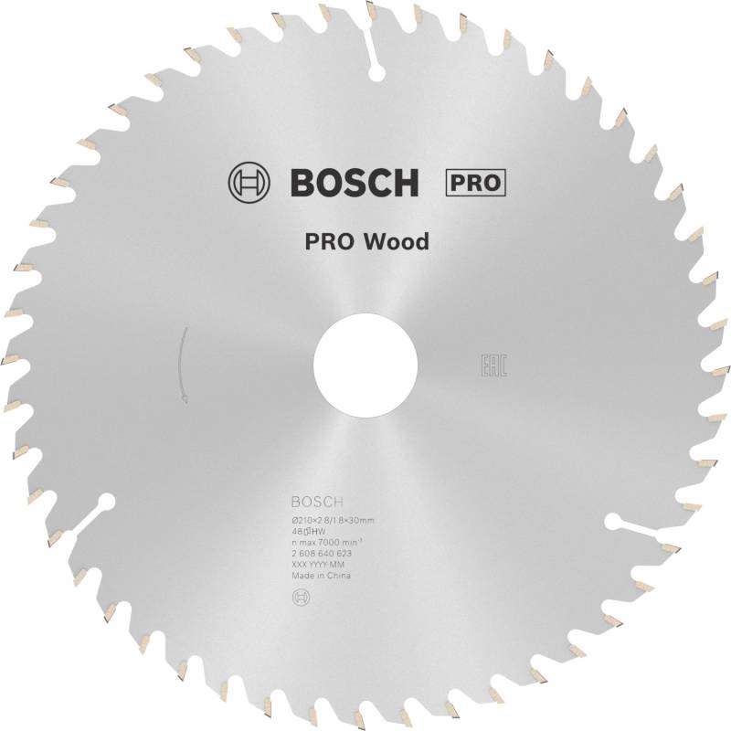 Bosch Kreissägeblatt Optiline Wood Ø 210 mm x 2,8 mm x 30 mm Zähne 48 von Bosch PRO