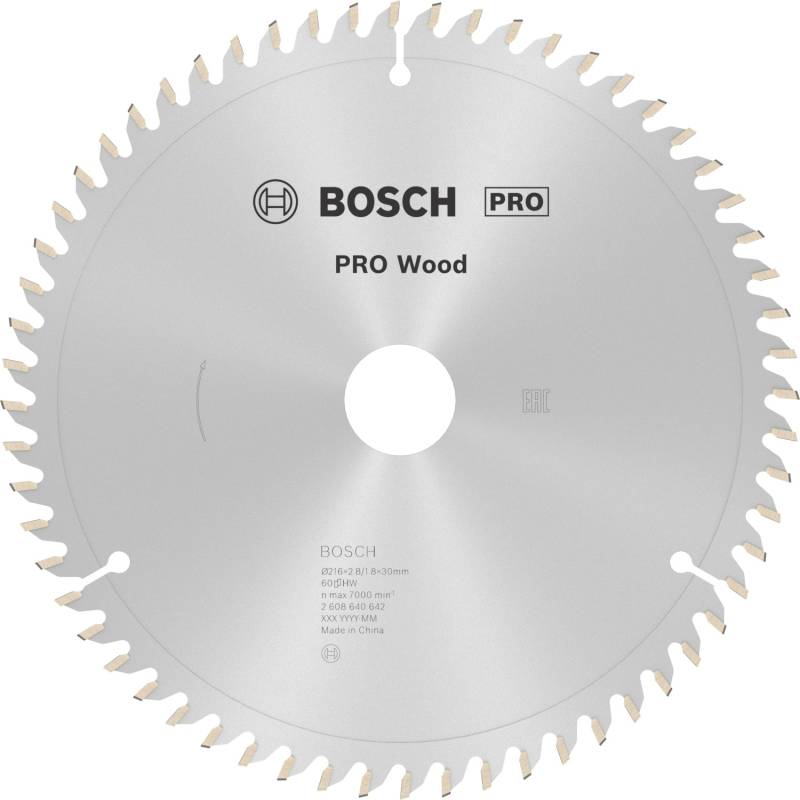 Bosch Kreissägeblatt Optiline Wood für Kapp- und Gehrungssägen Ø 216 mm von Bosch PRO