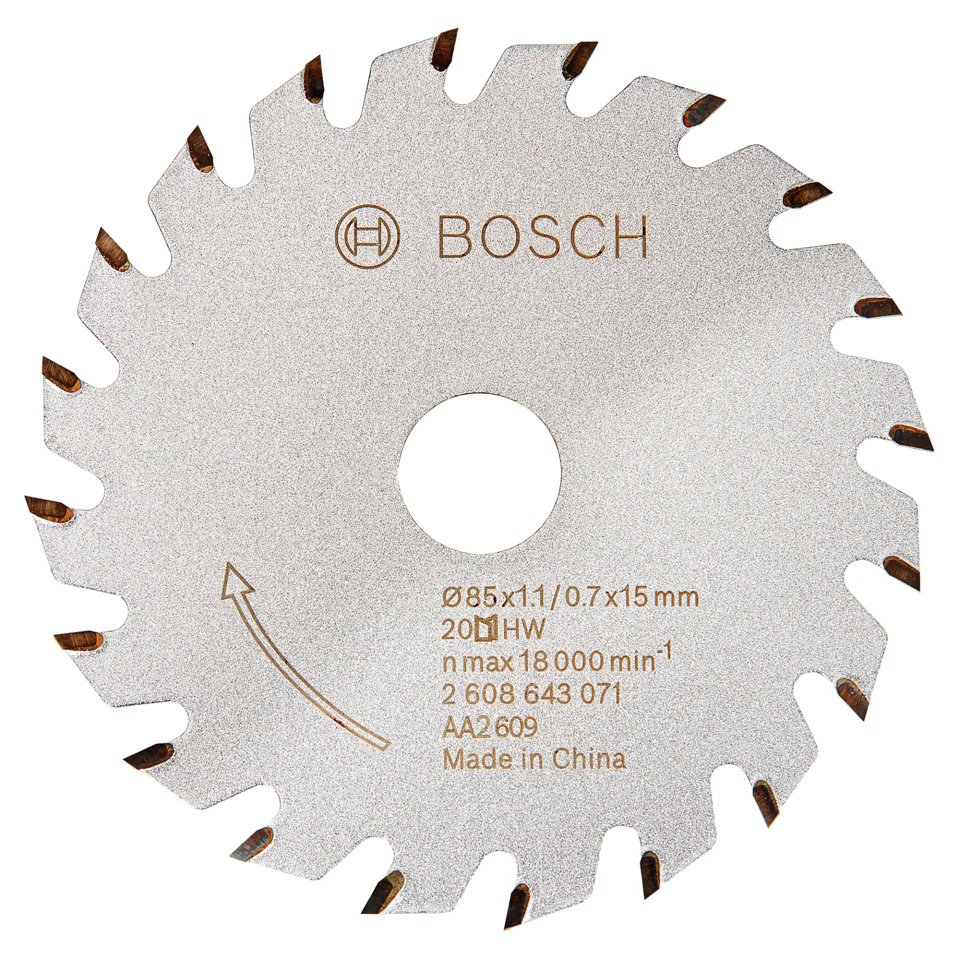 Bosch Kreissägeblatt 'Professional' Standard für Holz Ø 85 x 15 mm Bosch Kreissägeblatt 'Professional' Standard für Holz Ø 85 x 15 mm von Bosch