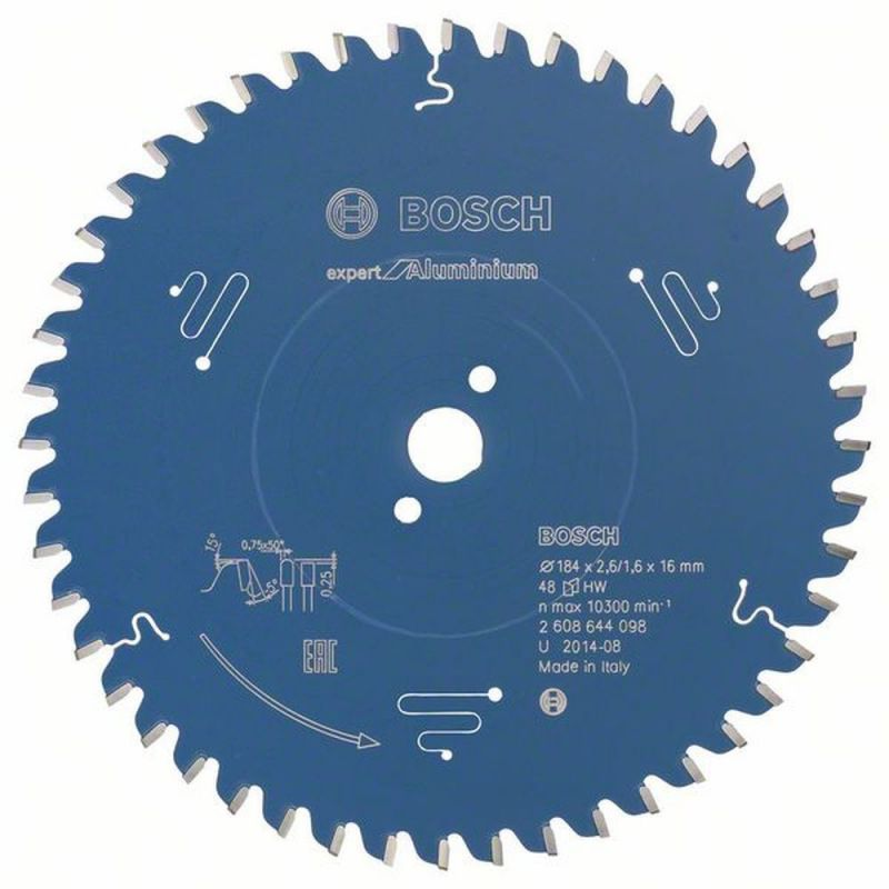 Bosch Kreissägeblatt Sägeblatt Aluminium 184 X 16 X 26 Mm 48 2608644098 1 Stück B-Ware von Bosch
