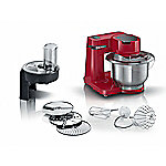 Bosch Küchenmaschine MUMS2ER01 700 W 3,8 l Edelstahlschale, Kunststoff Rot von Bosch