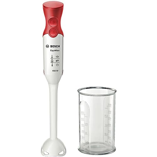 Bosch MSM64010 ergonomischer Stabmixer mit Kunststoff-Mixfuß mit QuattroBlade, 450 Watt von Bosch Hausgeräte