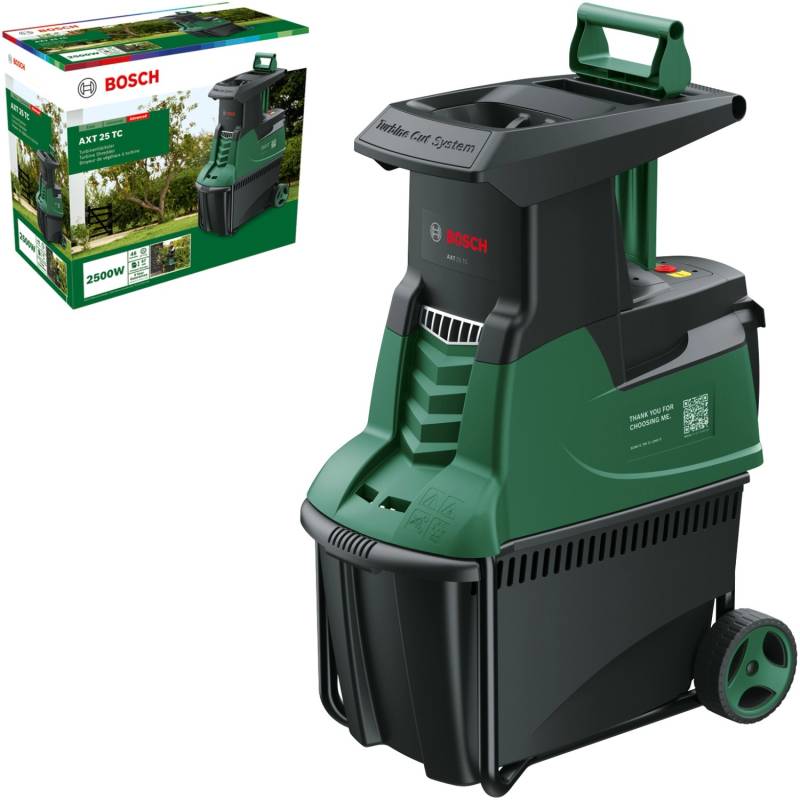 Bosch Gartenhäcksler AXT 25 TC mit Turbinen-Schnitt-System von Bosch